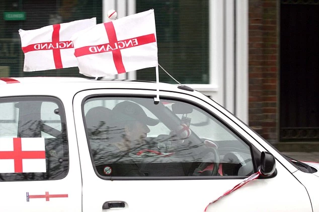 England car windscreen country flag 